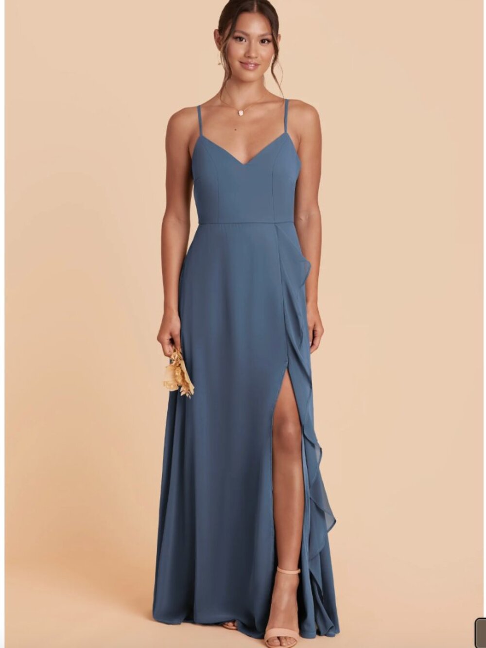 Birdy Grey Theresa Dress in Chiffon Twilight Blue Small